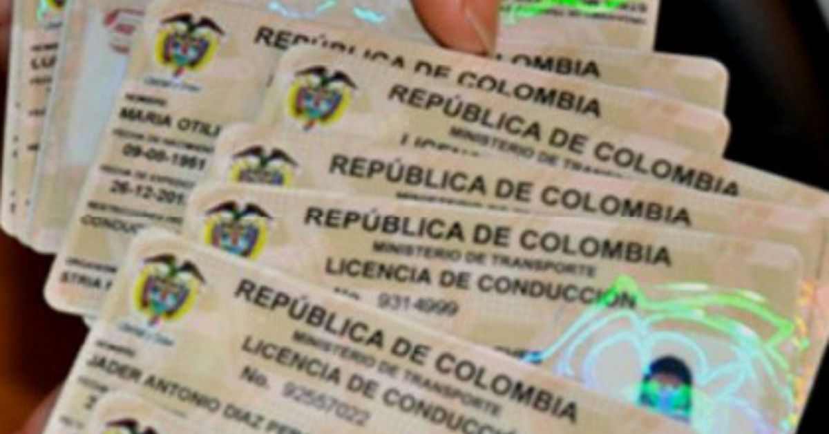 Licencia De Conducción Colombiana