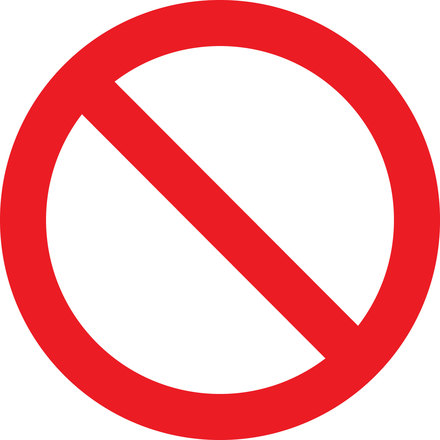 No Symbol Circle With Slash Prohibition Sign 1146029